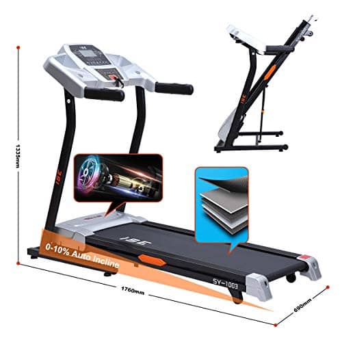 ISE Tapis de Course Pliable Pro Electrique Motorisé 14 km h Moteur 1